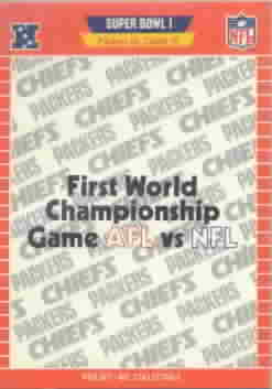 1989 Pro Set Football Cards Super Bowl Logos Football Cards